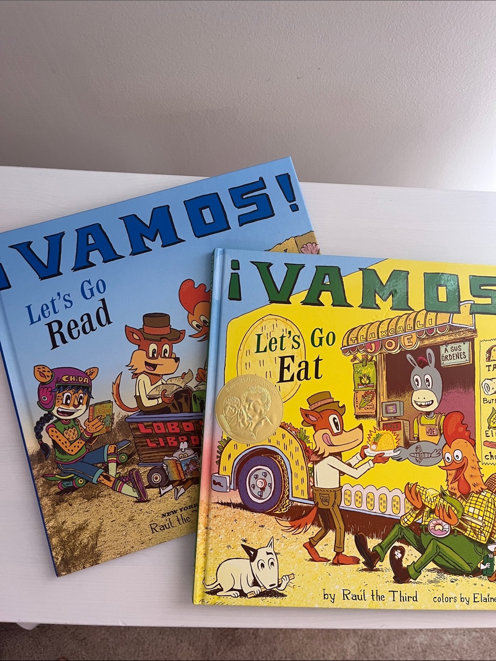 Vamos! Let’s Go Eat and Vamos! Let’s Go Read Hardcover Children's Books